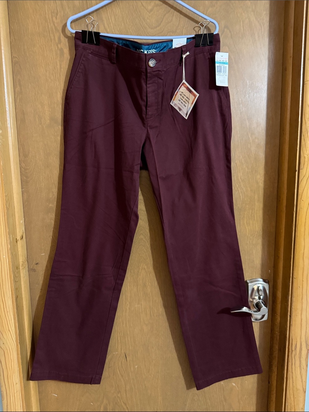 Dockers Women's Burgundy Straight-Leg Pants